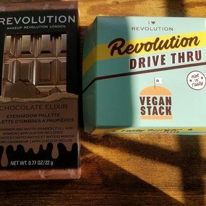 New Makeup Revolution Chocolate Elixir Eyeshadow & Vegan Burger Palette